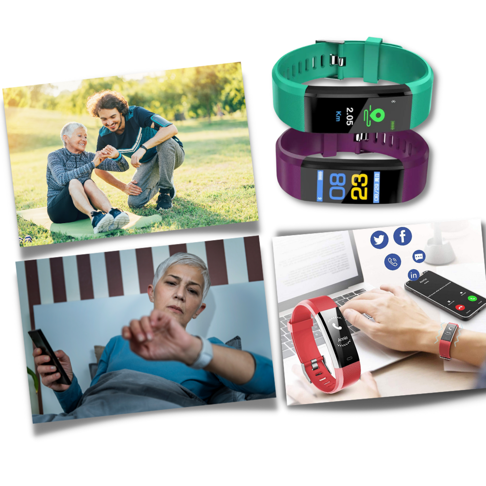 Senioren Smartwatch Herzfrequenz Blutdruck Überwachung