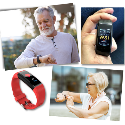 Senioren Smartwatch Herzfrequenz Blutdruck Überwachung