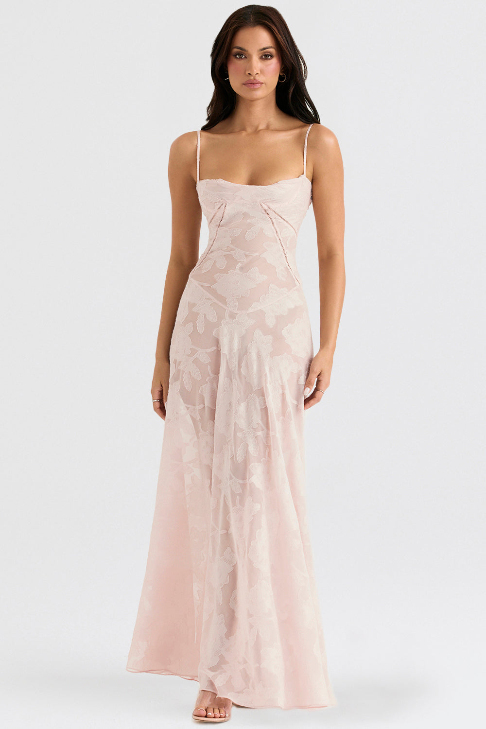 Blumenspitzen-Maxikleid Lucia