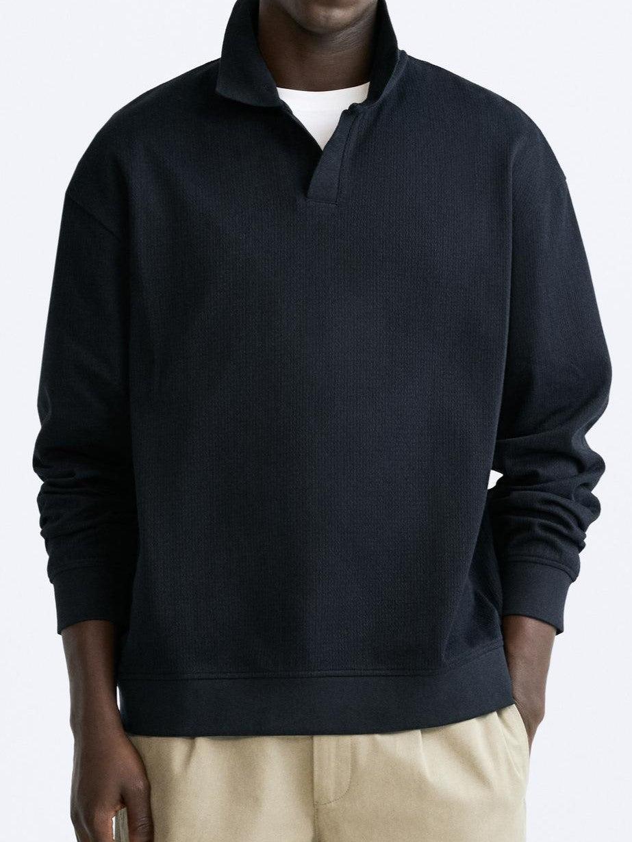 Beiger Pullover Polokragen Eleganter Lässig Stil