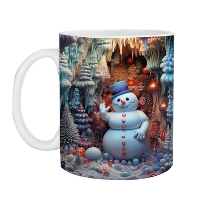Weihnachtsbecher 3D Schneemann Dekorativ Geschenk
