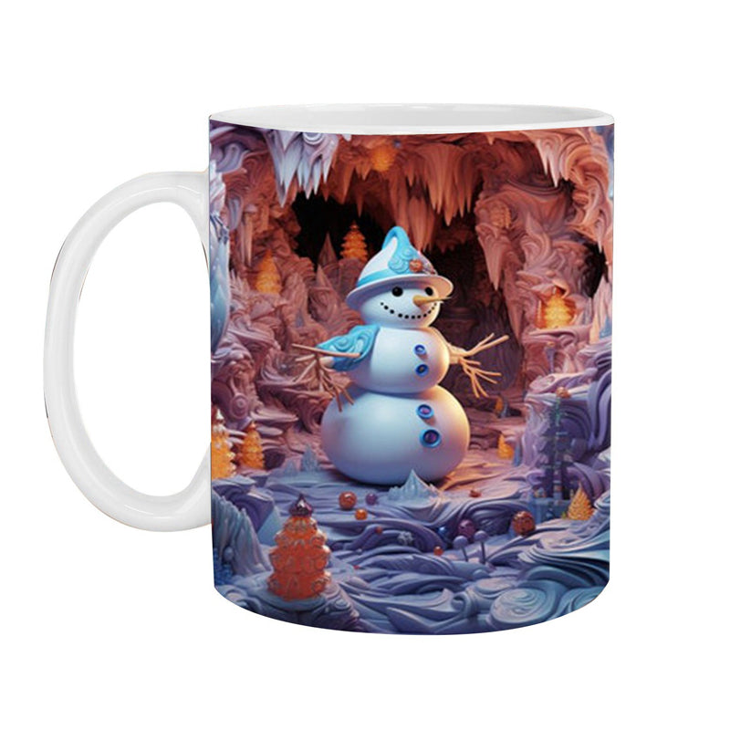 Weihnachtsbecher 3D Schneemann Dekorativ Geschenk