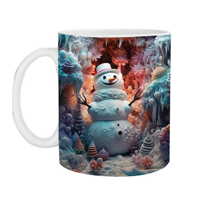 Weihnachtsbecher 3D Schneemann Dekorativ Geschenk - BerlinGlamour
