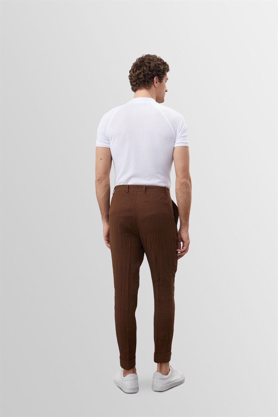 Slim-Fit T-Shirt Weiß Herren Klassisch Elegantes Design