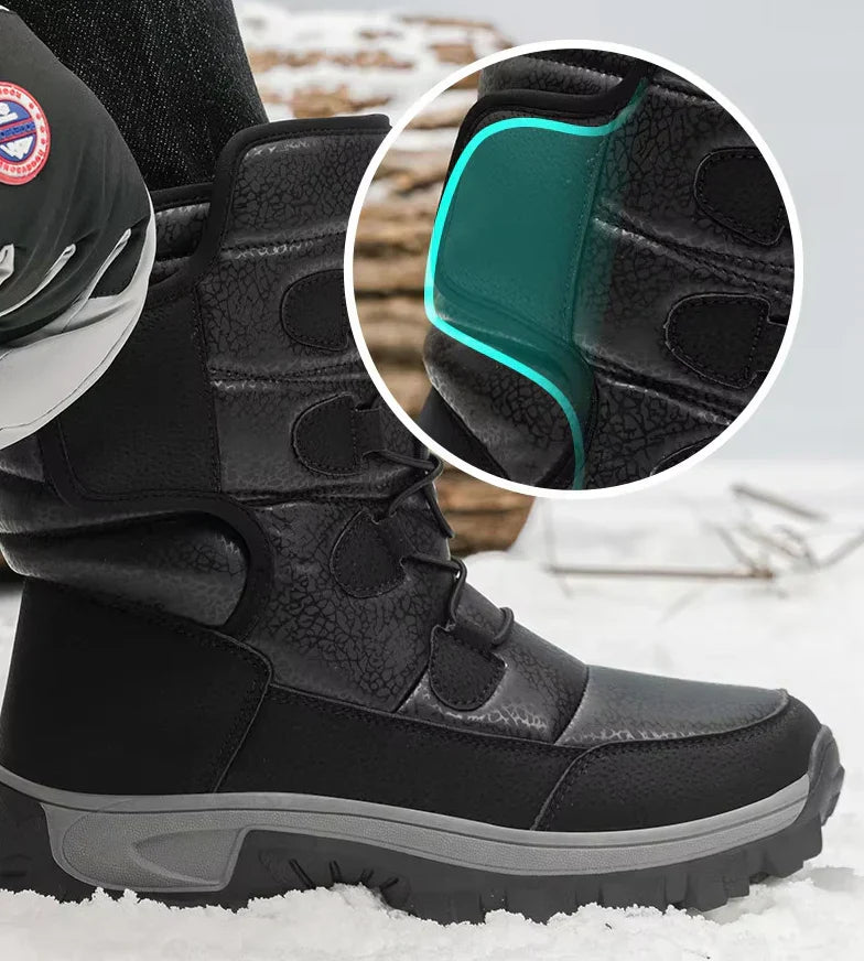 Wasserdichte Schneestiefel Warm Plüsch Winterstiefel Frauen