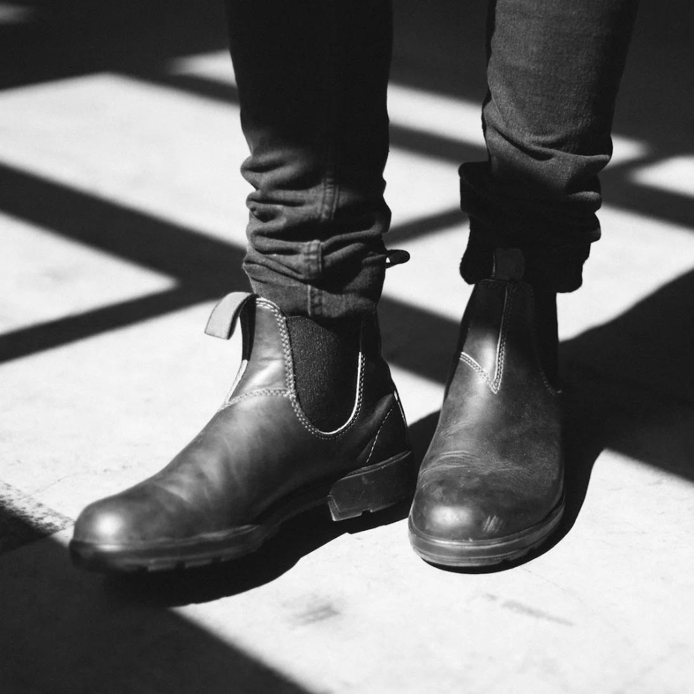 Chelsea Stiefel Unisex Bequem Orthopädisch Schwarz