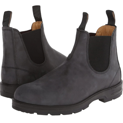Chelsea Stiefel Unisex Bequem Orthopädisch Schwarz