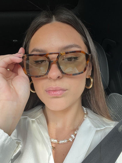 Sonnenbrille Damen Trendig mit Spiegelglas