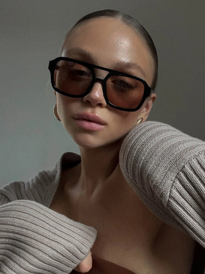 Sonnenbrille Damen Trendig mit Spiegelglas