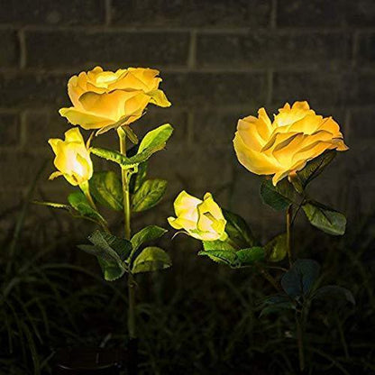 Solar LED Rosen Gartenlampe Dekorativ
