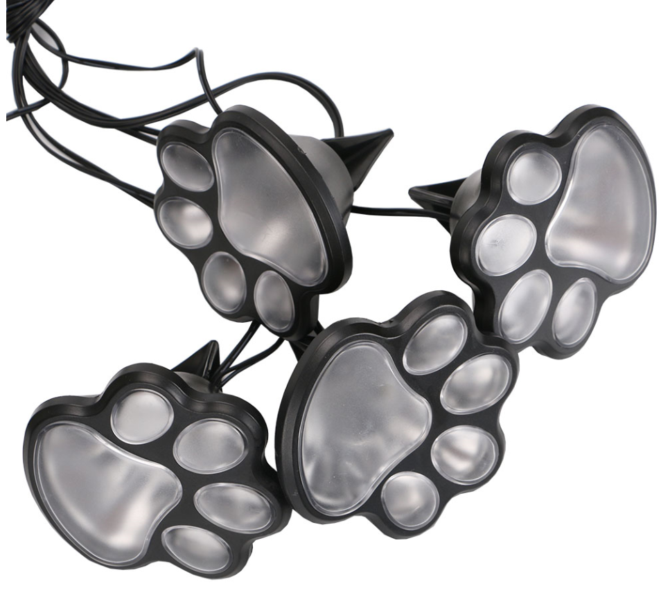 Gartenlichter Pfotenabdruck Tierschmuck Outdoor