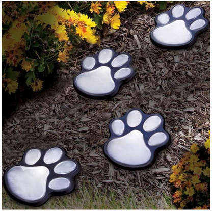 Gartenlichter Pfotenabdruck Tierschmuck Outdoor - BerlinGlamour