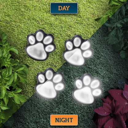 Gartenlichter Pfotenabdruck Tierschmuck Outdoor