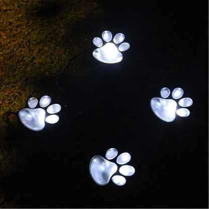 Gartenlichter Pfotenabdruck Tierschmuck Outdoor