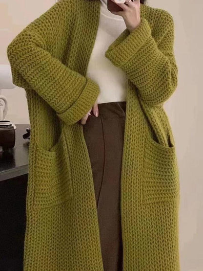Große Strickjacke Lange Baggy Strickjacke Damen