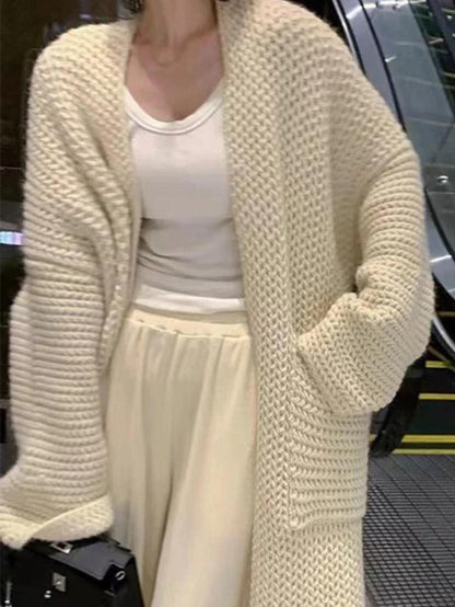 Große Strickjacke Lange Baggy Strickjacke Damen - BerlinGlamour