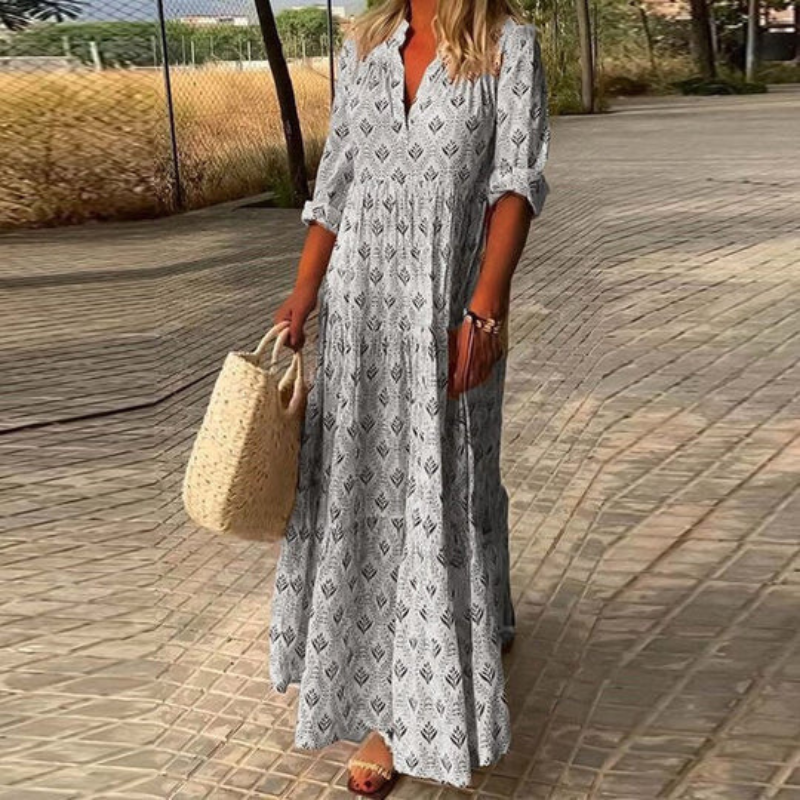 Boho Sommerkleid Maxi Lang Damenkleid