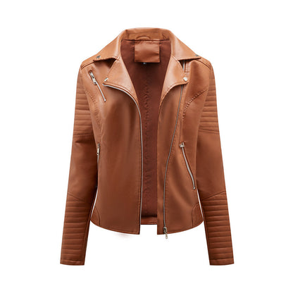 Lederjacke Damen Stylisch Schwarz Modern