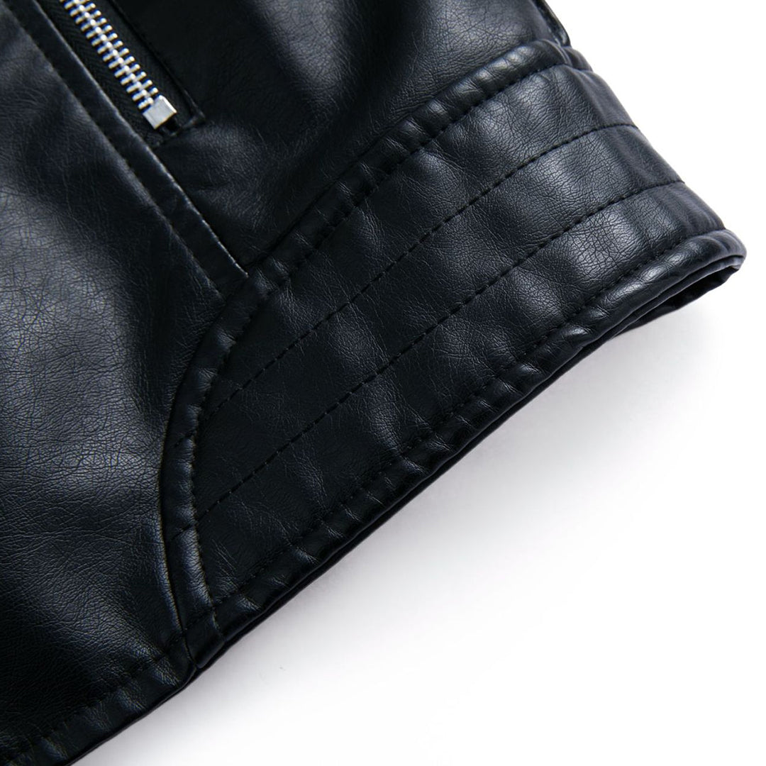 Lederjacke Damen Stylisch Schwarz Modern