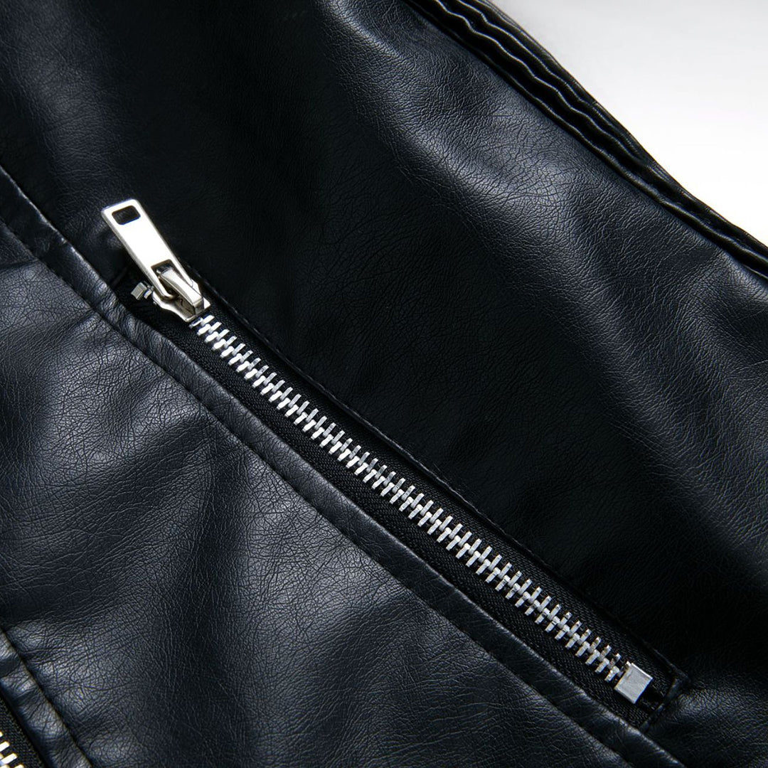 Lederjacke Damen Stylisch Schwarz Modern