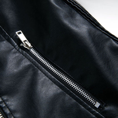 Lederjacke Damen Stylisch Schwarz Modern