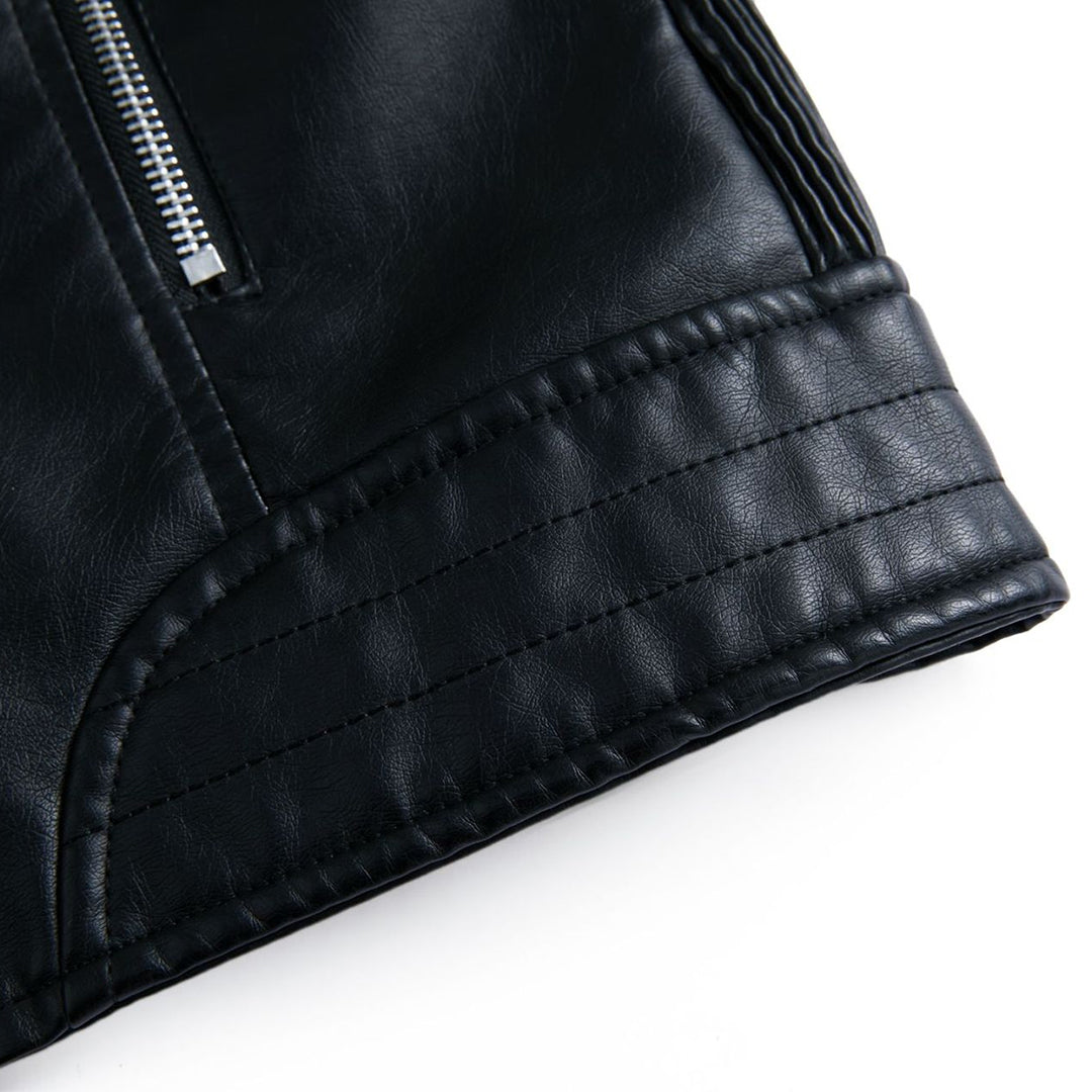 Lederjacke Damen Stylisch Schwarz Modern