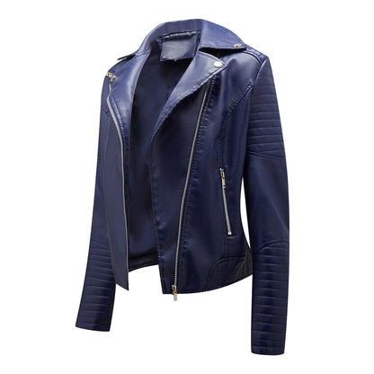Lederjacke Damen Stylisch Schwarz Modern