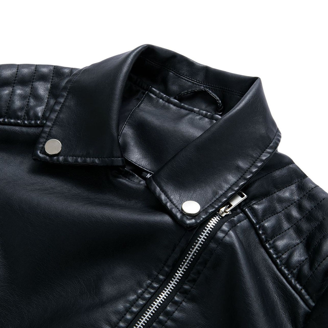 Lederjacke Damen Stylisch Schwarz Modern