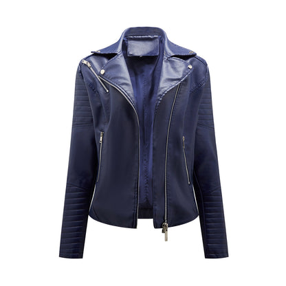 Lederjacke Damen Stylisch Schwarz Modern