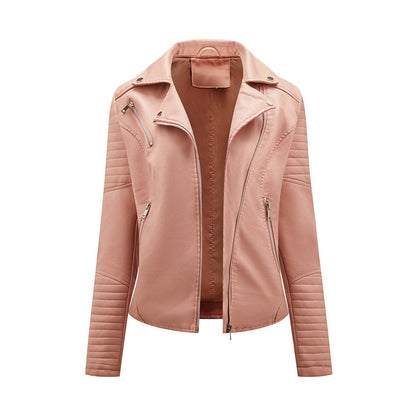 Lederjacke Damen Stylisch Schwarz Modern