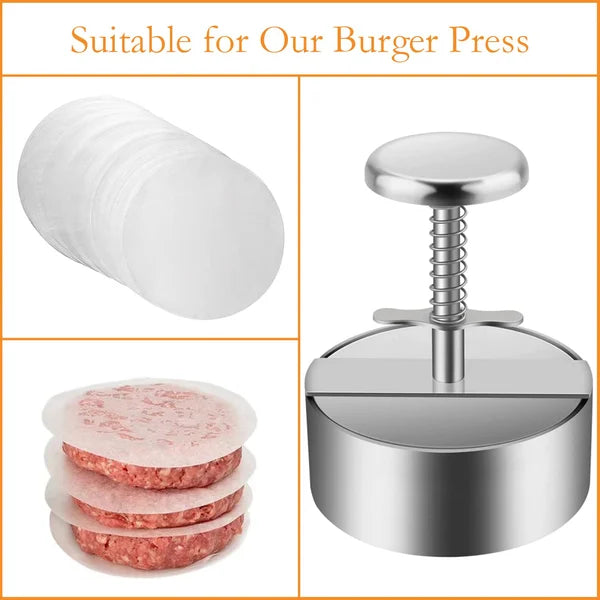 Fleischpresse Manuell für Hamburger Patties Edelstahl - BerlinGlamour