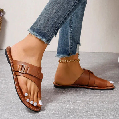 Luxussandalen Leder Orthopädisch Bequem - BerlinGlamour