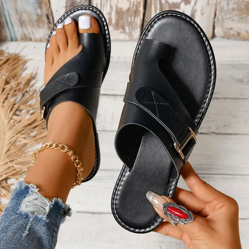Damen Sandalen Hallux Valgus Komfort Sandalen Breit