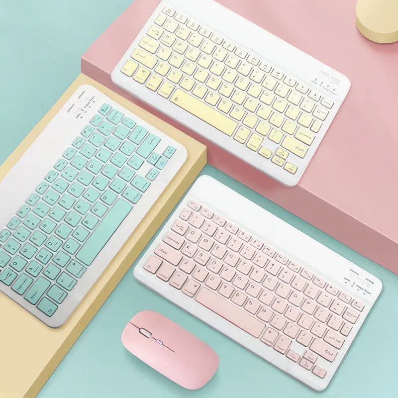 Bluetooth Tastatur Set Kabellos mit Maus
