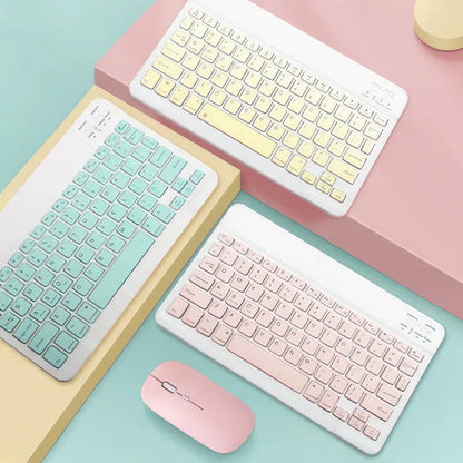 Bluetooth Tastatur Set Kabellos mit Maus