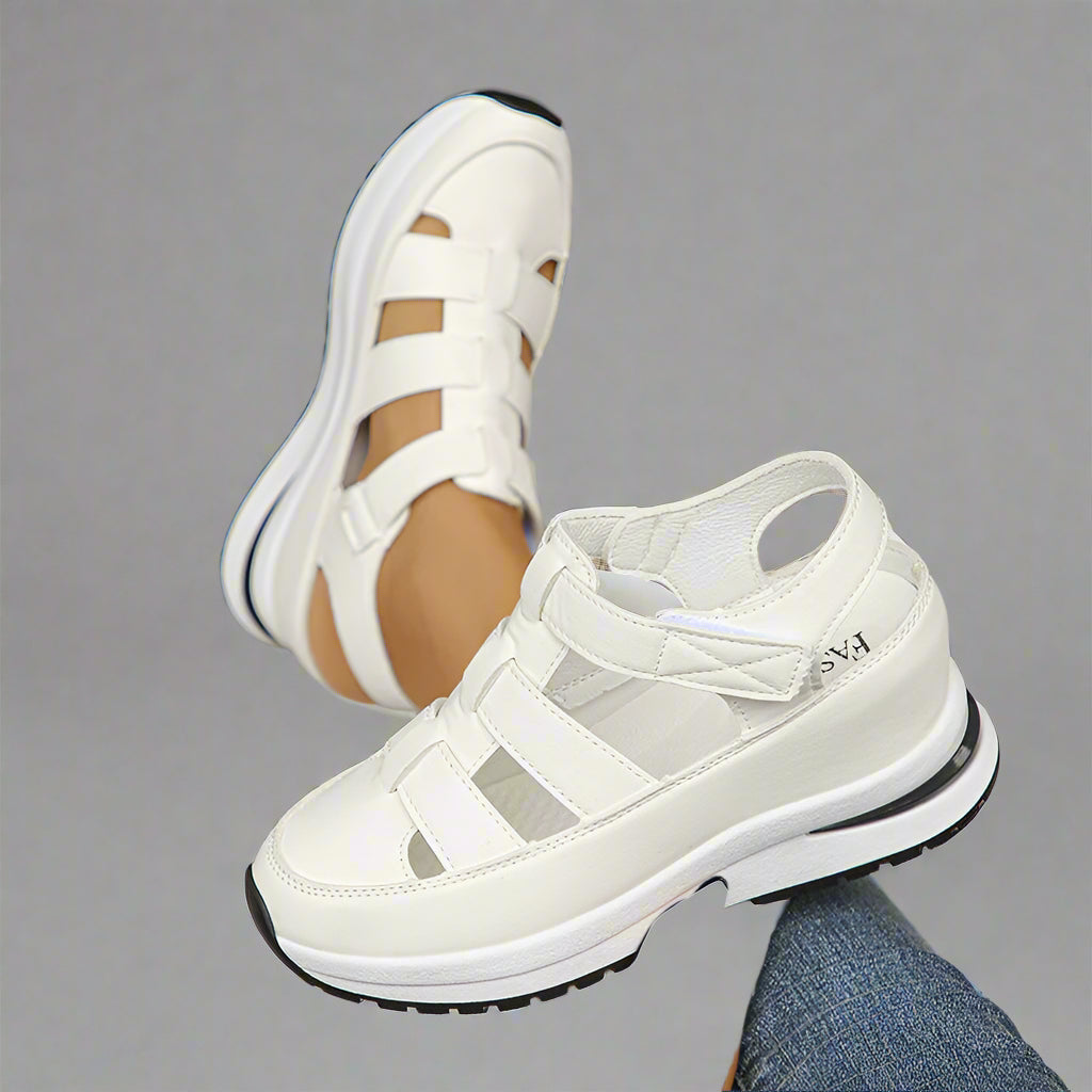 Damen Plateau Sneaker Sportlich Freizeit Schuhe