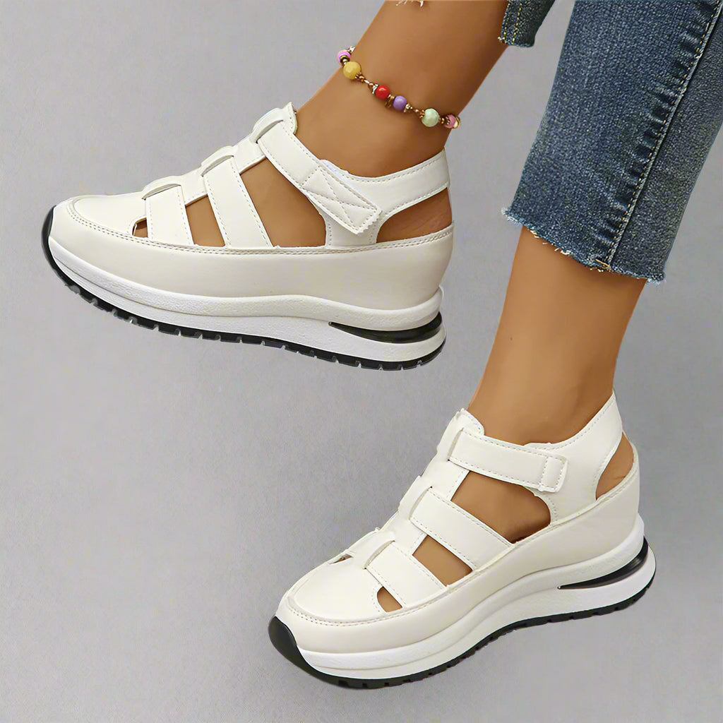 Damen Plateau Sneaker Sportlich Freizeit Schuhe - BerlinGlamour