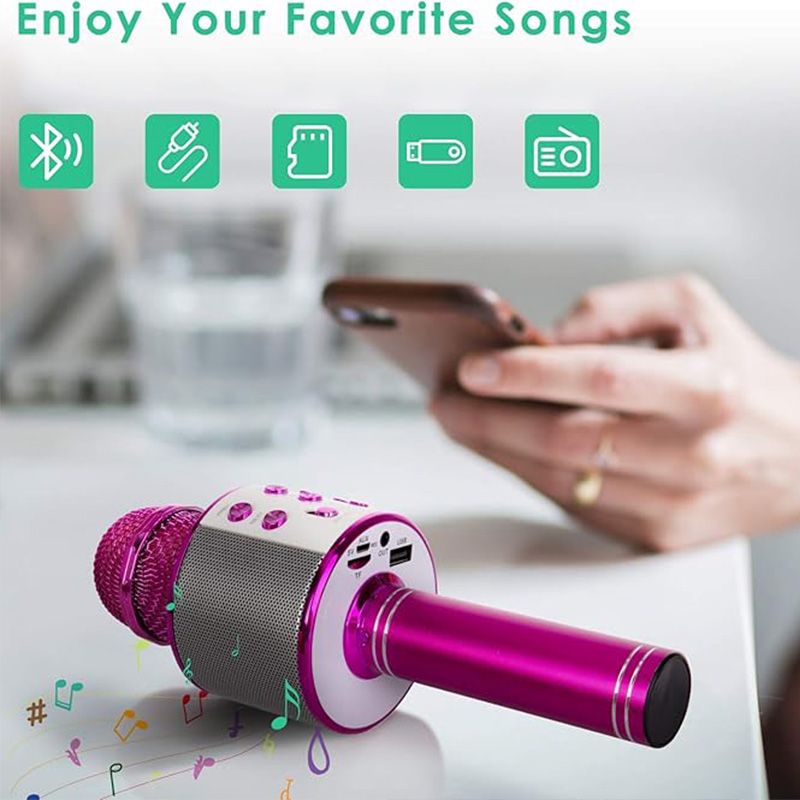 Kabelloses Karaoke-Mikrofon Mit Bluetooth Verbindung