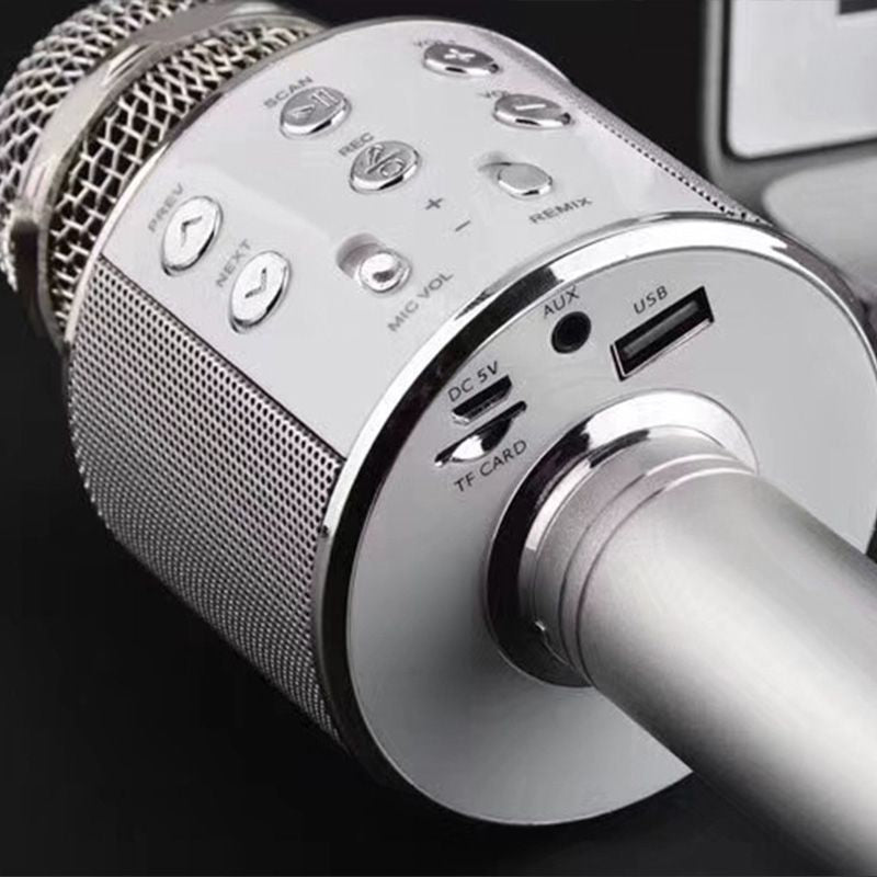Kabelloses Karaoke-Mikrofon Mit Bluetooth Verbindung