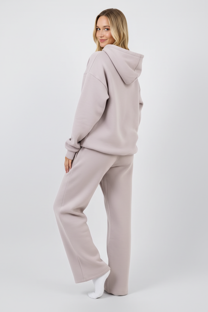 Gerade Sweatpants mit elastischem Bund