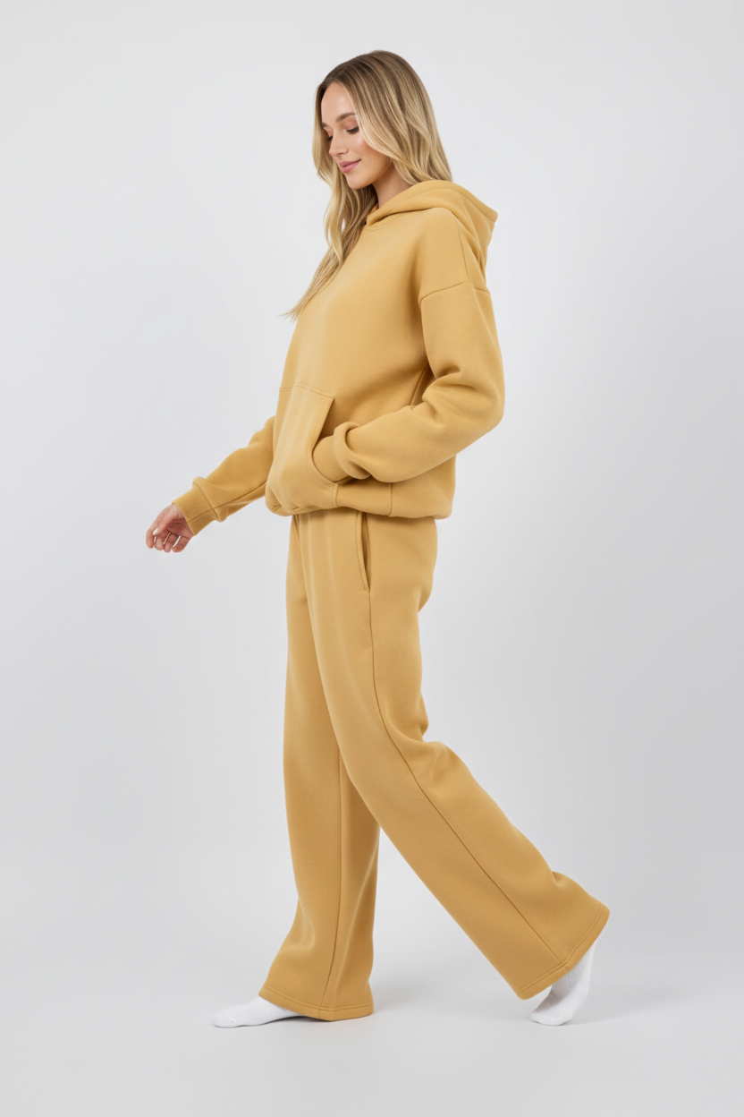 Gerade Sweatpants mit elastischem Bund