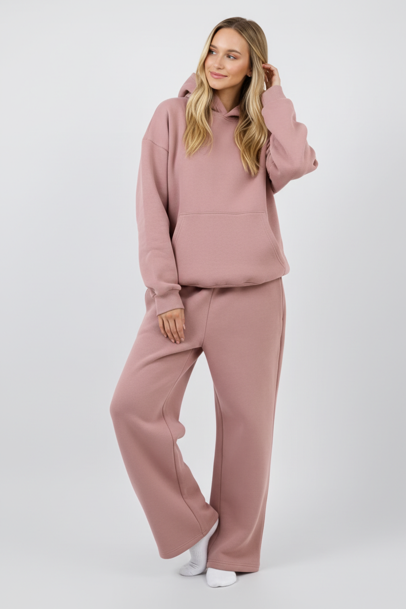 Gerade Sweatpants mit elastischem Bund