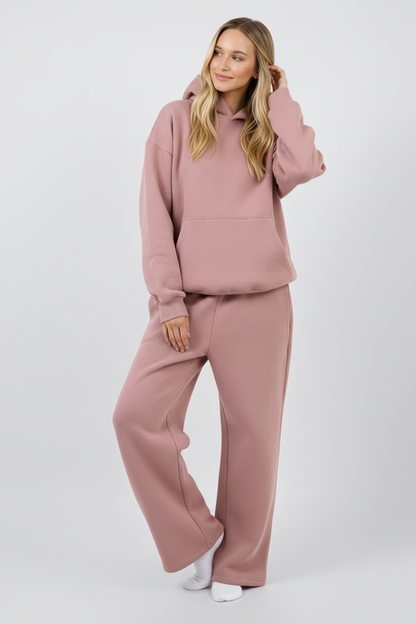 Gerade Sweatpants mit elastischem Bund