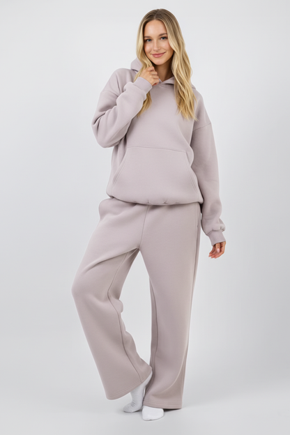 Gerade Sweatpants mit elastischem Bund