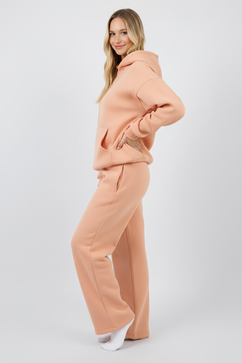 Gerade Sweatpants mit elastischem Bund