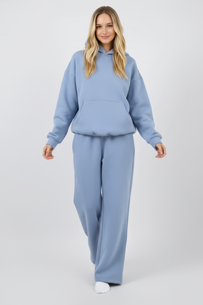 Gerade Sweatpants mit elastischem Bund