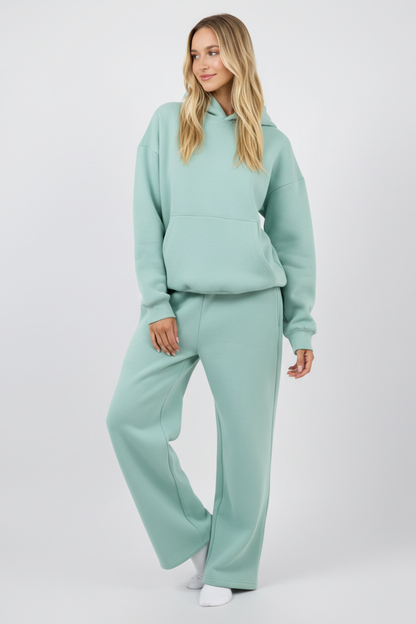 Gerade Sweatpants mit elastischem Bund