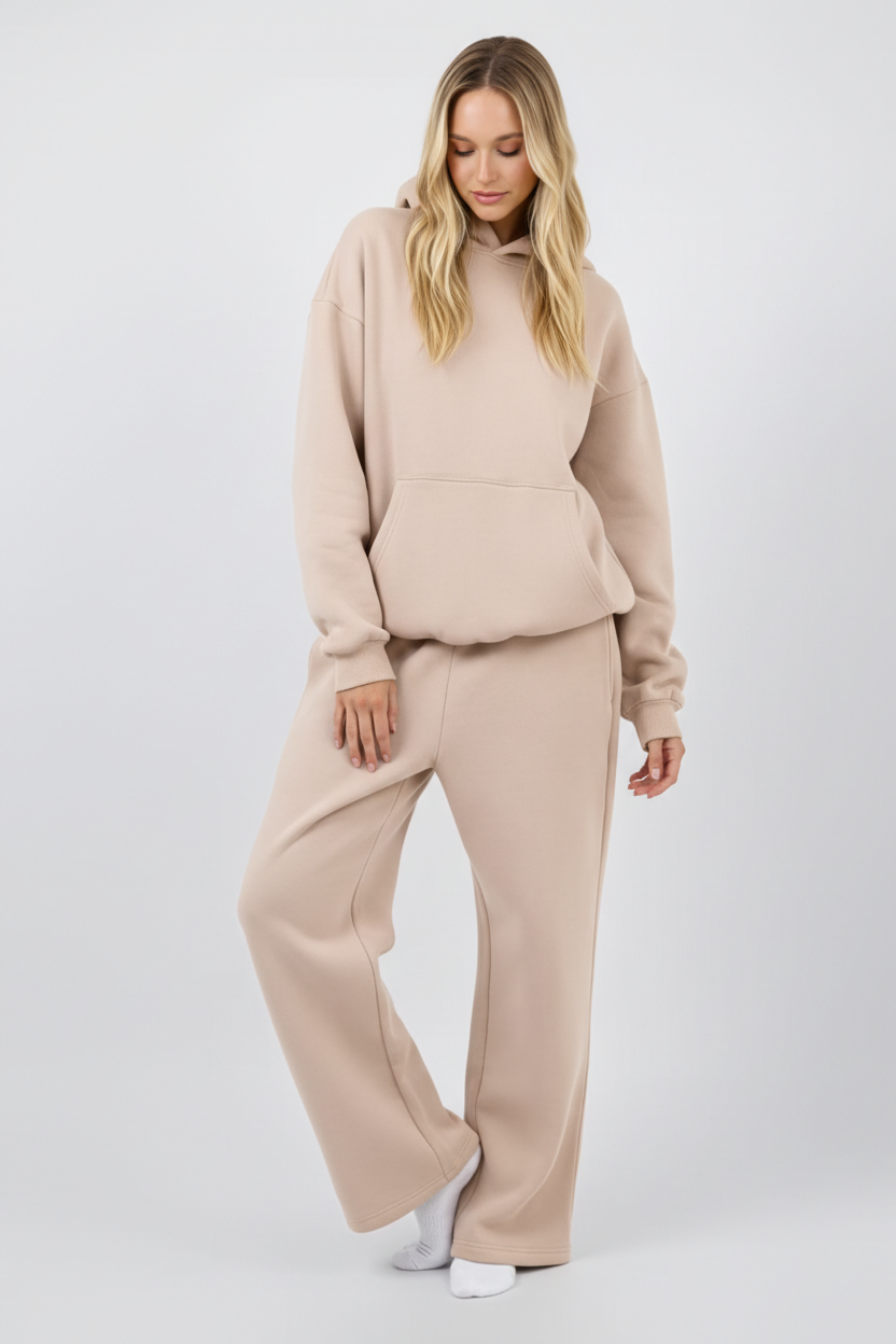 Gerade Sweatpants mit elastischem Bund