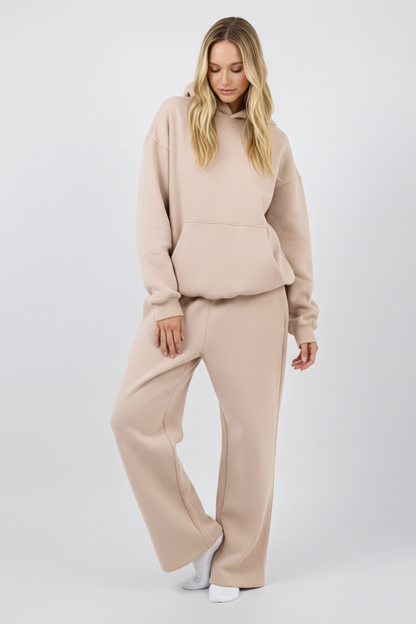 Gerade Sweatpants mit elastischem Bund