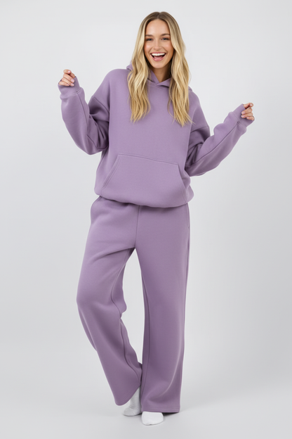 Gerade Sweatpants mit elastischem Bund